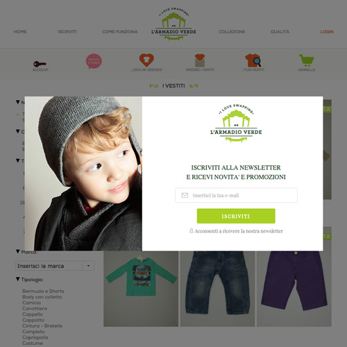 popup design